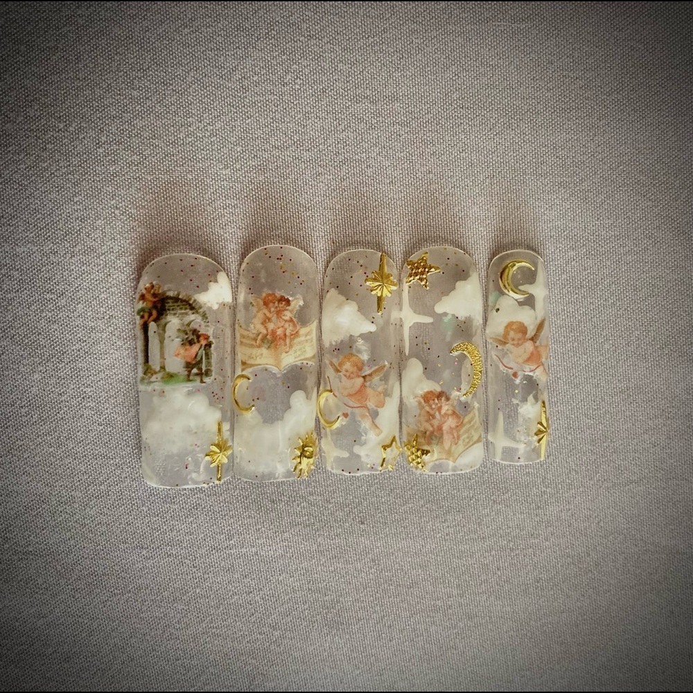 Charlie’s Angels: square press ons